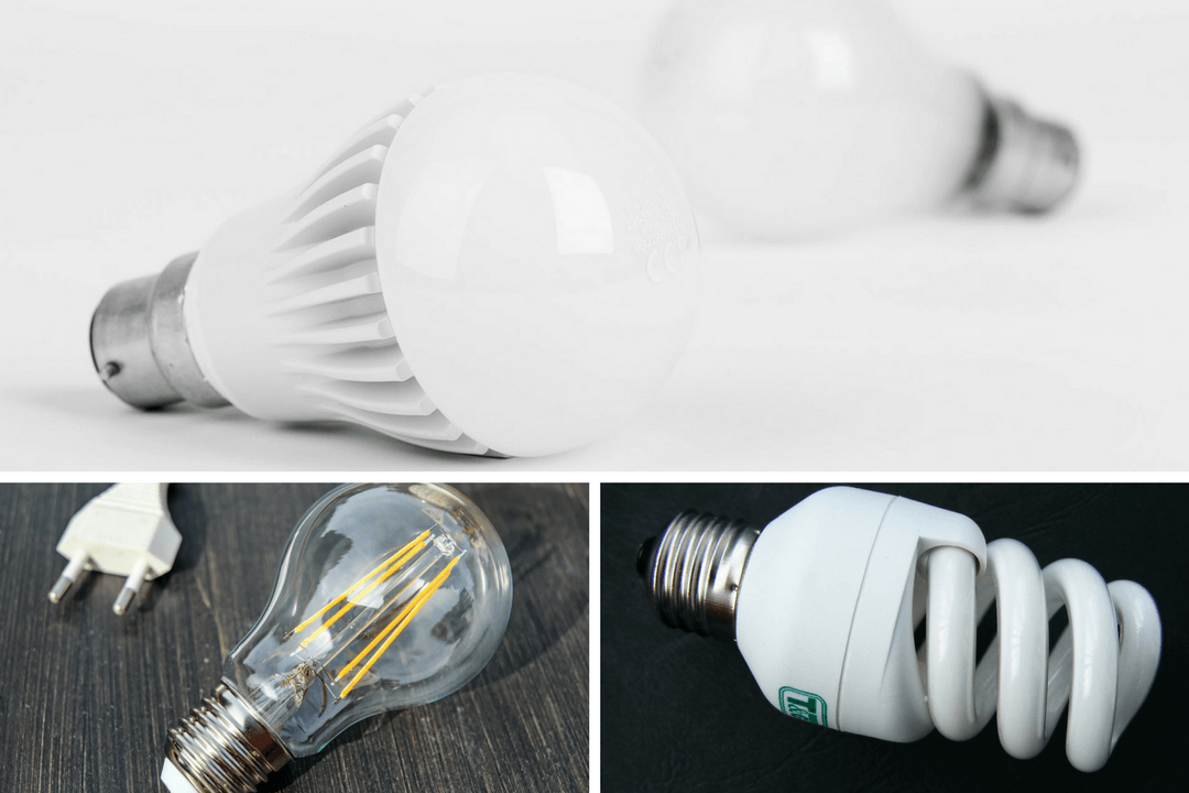 Confronto tra lampadine alogene, a basso consumo e a LED